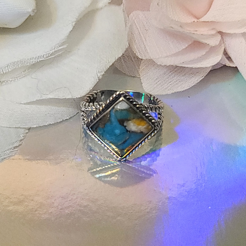 Nwt Santa Fe Style Spiny Turquoise Ring